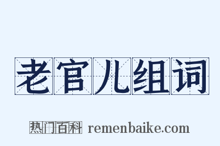 老官儿组词是什么意思的图片